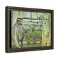 Morisot, Berthe - Eugene Manet on the Isle of Wight (1875) - Matte Canvas, Framed