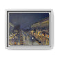 Pissarro, Camille - The Boulevard Montmartre At Night (1897) - Matte Canvas, Framed