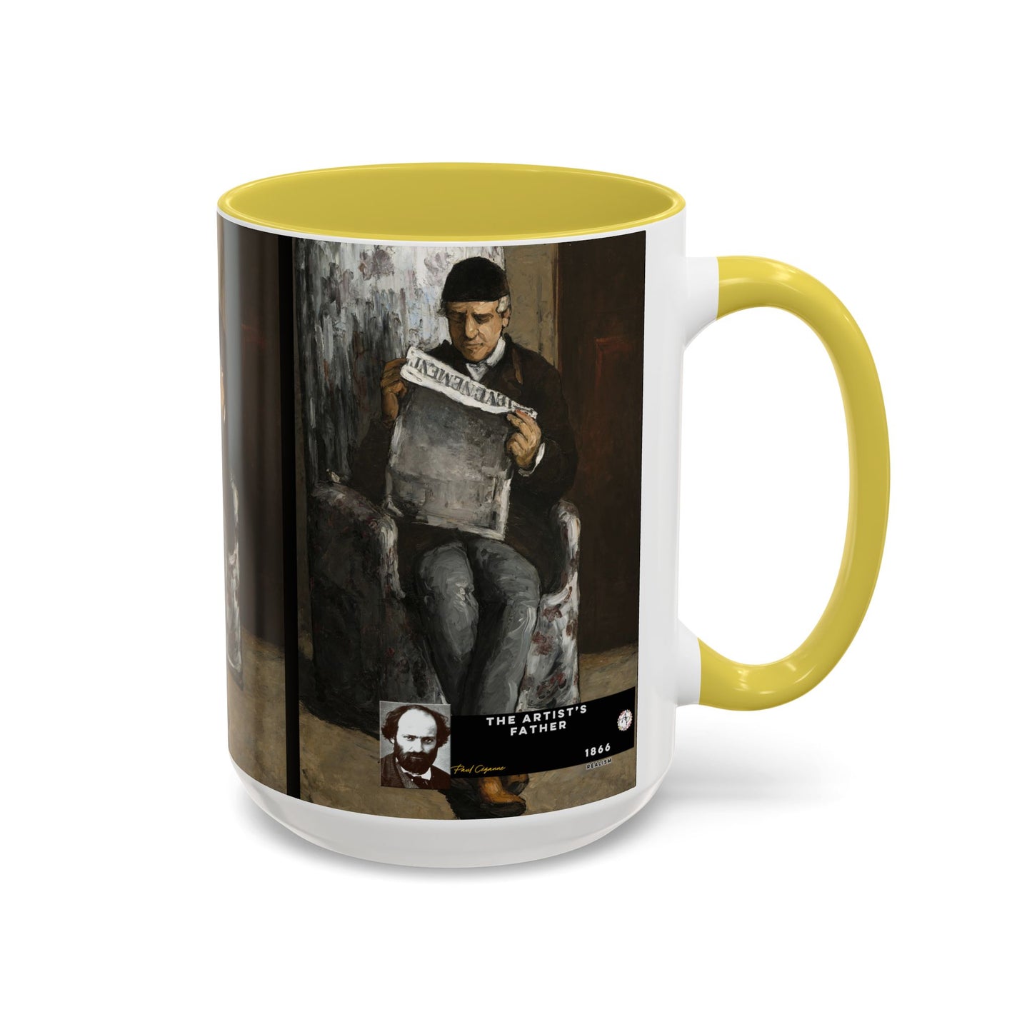 Cézanne, Paul - The Artist’s Father (1866) - Colorful Accent Mugs