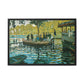 Monet, Claude - La Grenouillere (1869) - Matte Canvas, Framed