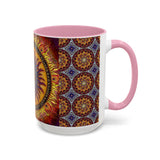 Solar Disc Mandala - Colorful Accent Mugs