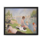Seurat, Georges - Bathers at Asnières (1884) - Matte Canvas, Framed