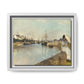 Morisot, Berthe - The Harbor at Lorient (1869) - Matte Canvas, Framed