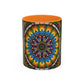 Pacio, Adam - Emerald Arrows Mandala - Colorful Accent Mugs