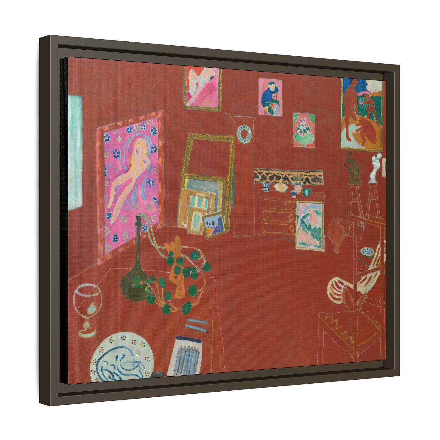 Matisse, Henri - The Red Studio (1911) - Matte Canvas, Framed
