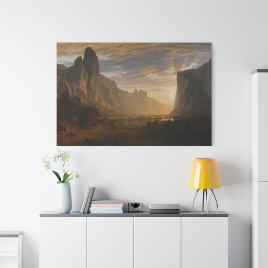 Bierstadt, Albert - Looking Down Yosemite Valley (1865) - Canvas Block, unframed
