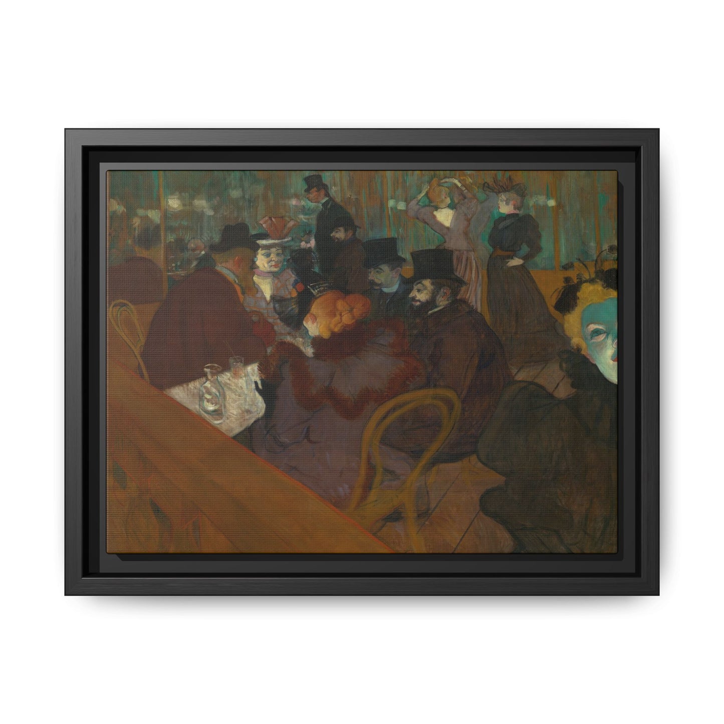 Toulouse-Lautrec, Henri - At the Moulin Rouge (1892) - Matte Canvas, Framed