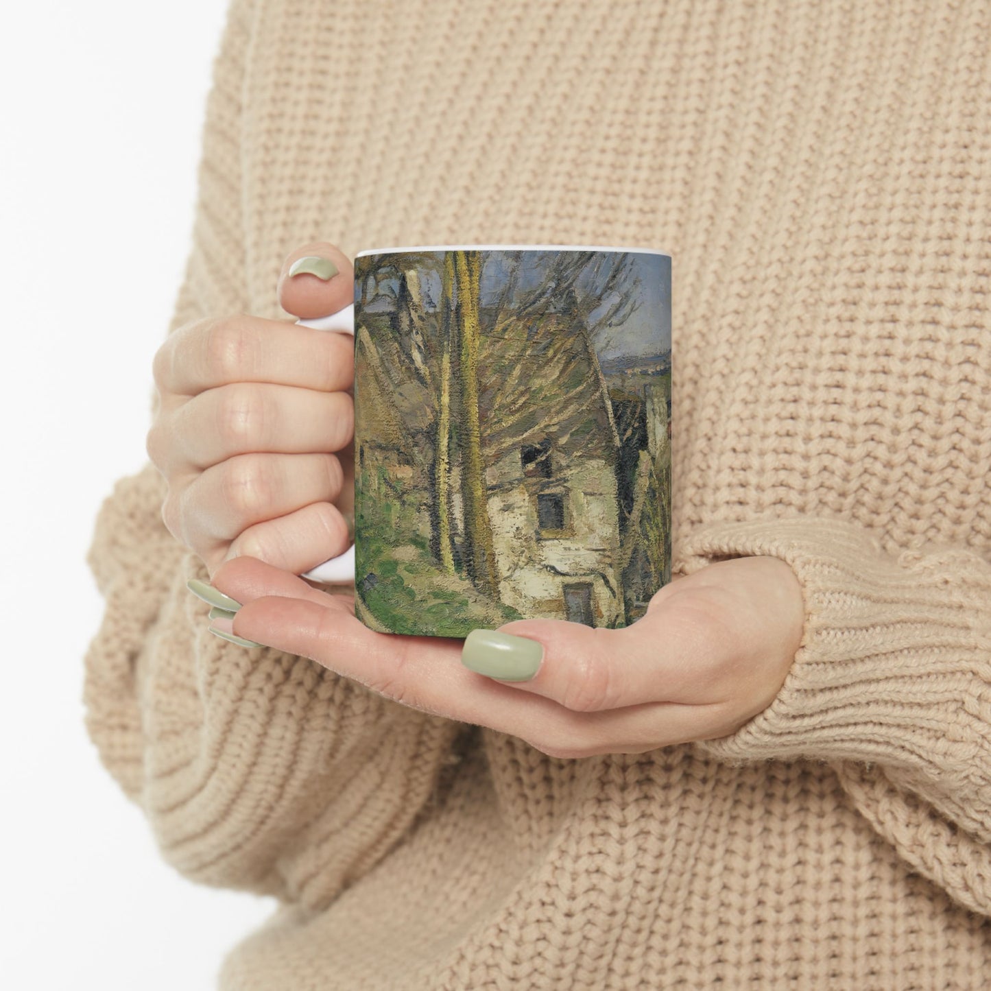 Cézanne, Paul - The House of the Hanged Man, Auvers-sur-Oise (1874) - Ceramic Mug
