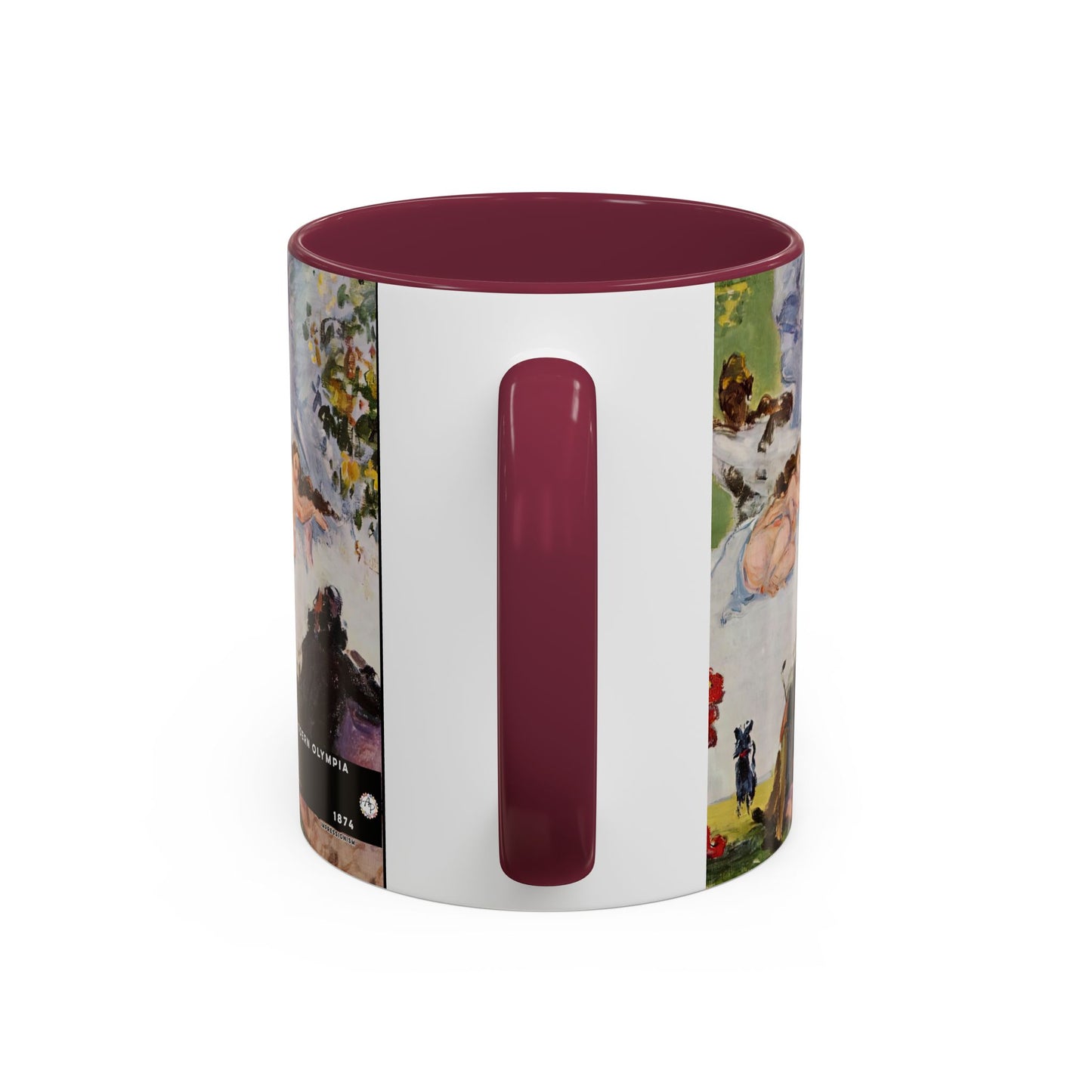 Cézanne, Paul - A Modern Olympia (1874) - Colorful Accent Mugs