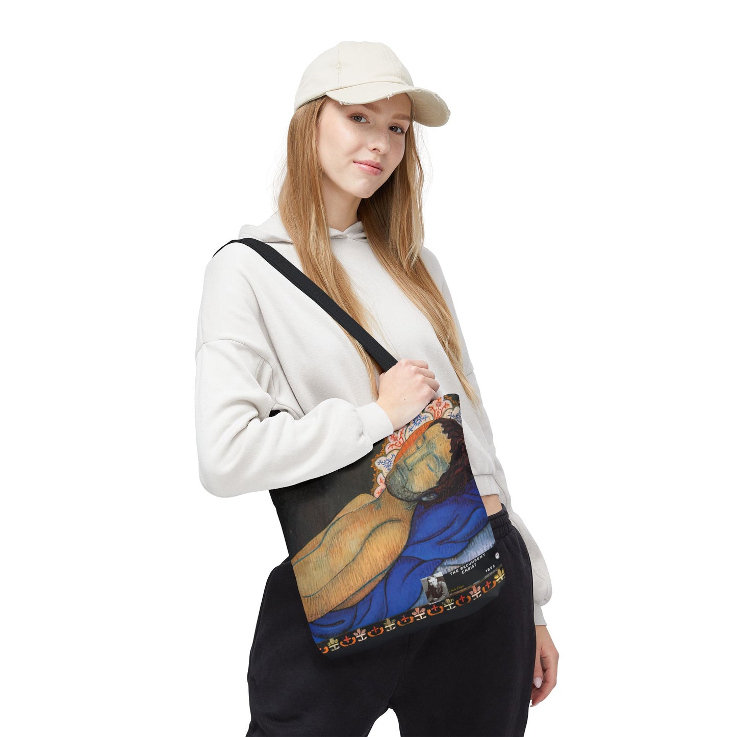 Filiger, Charles - The Recumbent Christ (1895) - Tote Bag
