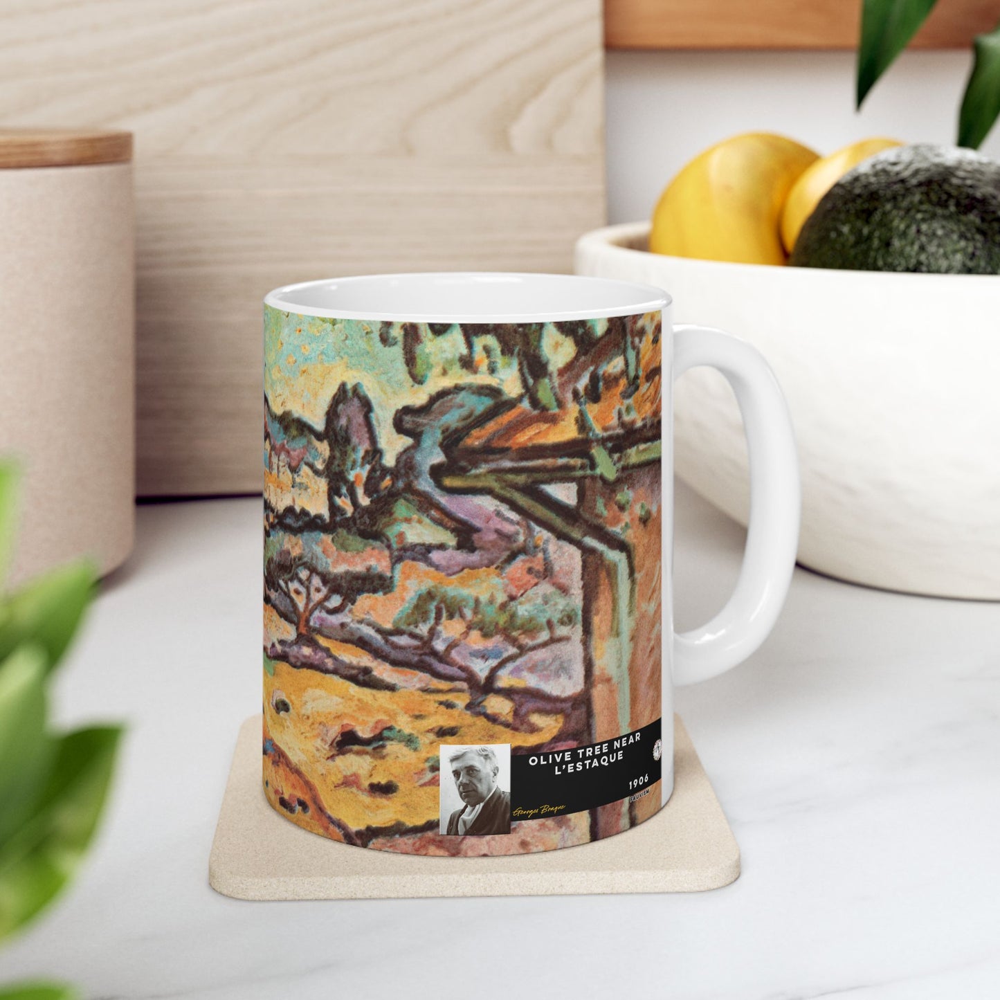 Braque, Georges - Olive Tree near L'Estaque (1906) - Ceramic Mug