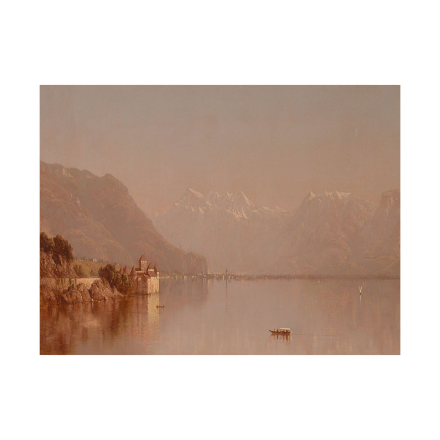 Gifford, Sanford Robinson - Lake Geneva (1875) - Satin Posters