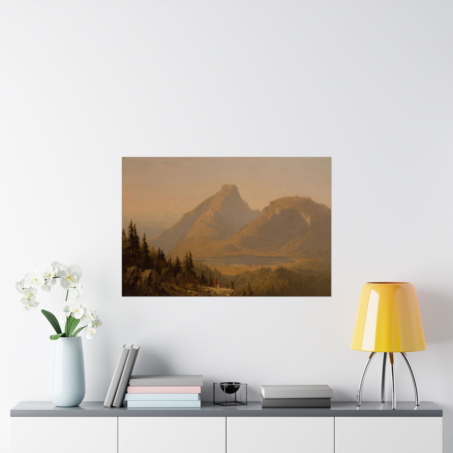 Gifford, Sanford Robinson - Mount Mansfield, Vermont  (1859) - Satin Posters