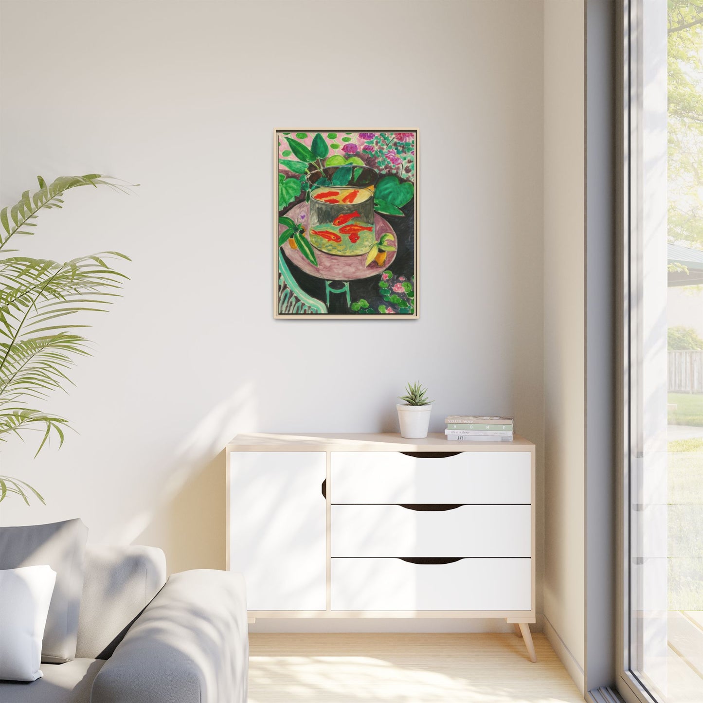 Matisse, Henri - The Goldfish (1912) - Matte Canvas, Framed