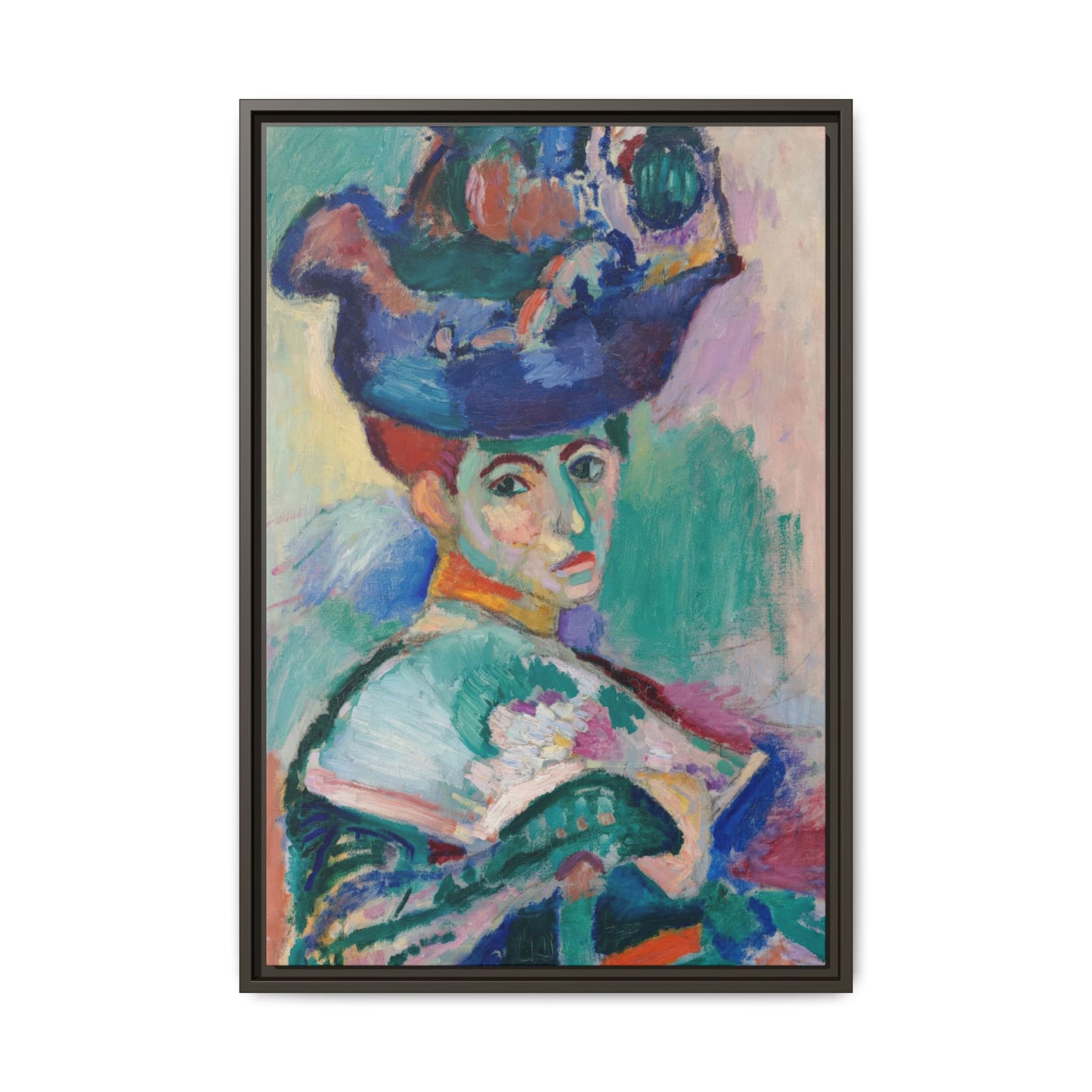 Matisse, Henri - Woman with a Hat (1905) - Matte Canvas, Framed