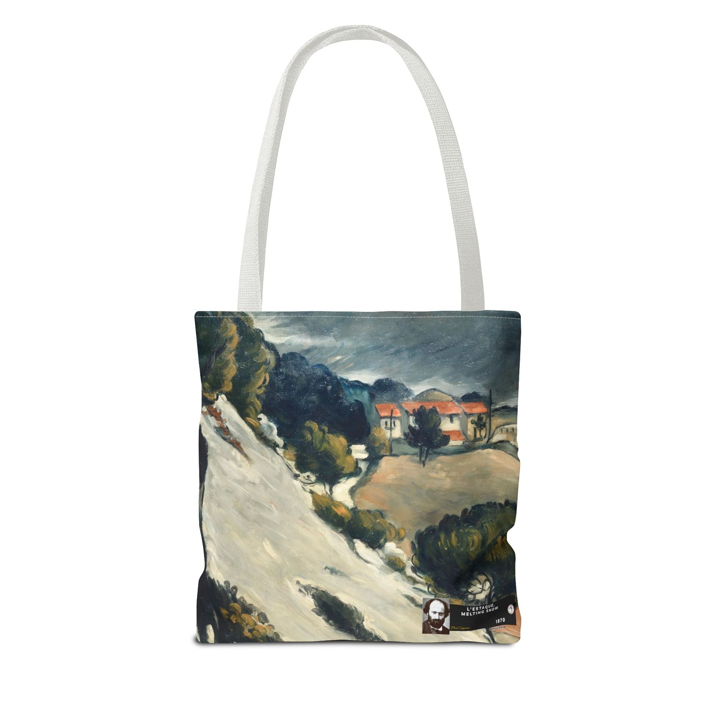 Cézanne, Paul - L’Estaque, Melting Snow (1870) - Tote Bag