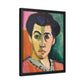 Matisse, Henri - The Green Stripe (1905) - Matte Canvas, Framed
