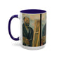 Cézanne, Paul - Portrait of the Artist with a Palette (1890) - Colorful Accent Mugs