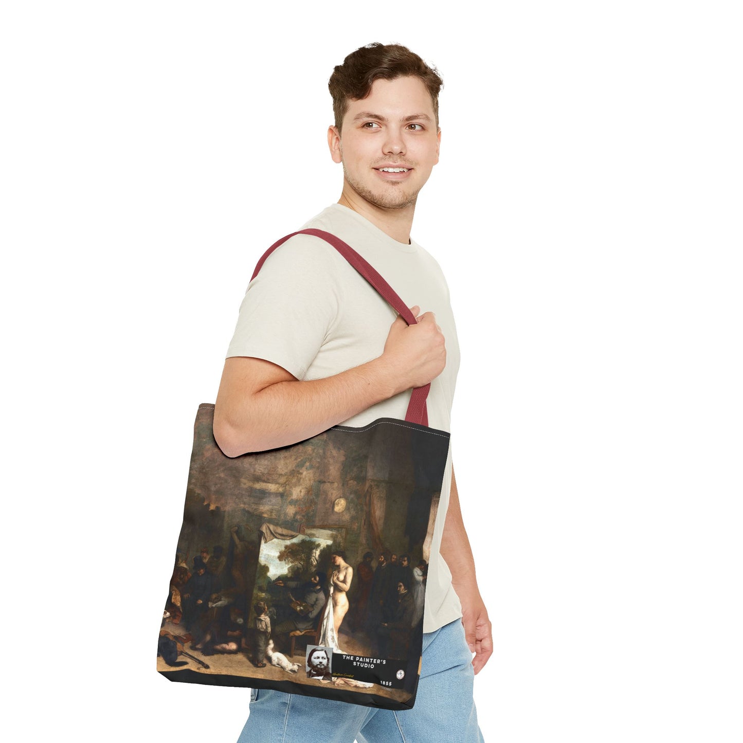 Courbet, Gustave - The Painter’s Studio (1855) - Tote Bag
