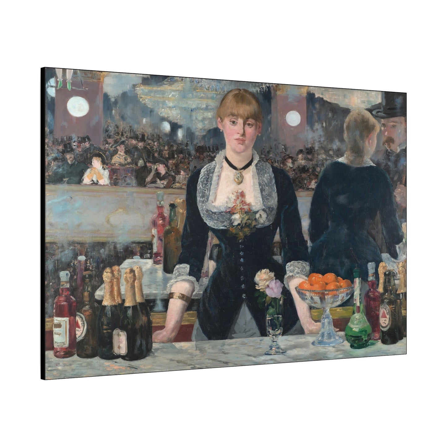 Manet, Édouard - A Bar at the Folies-Bergère (1880) - Canvas Block, unframed