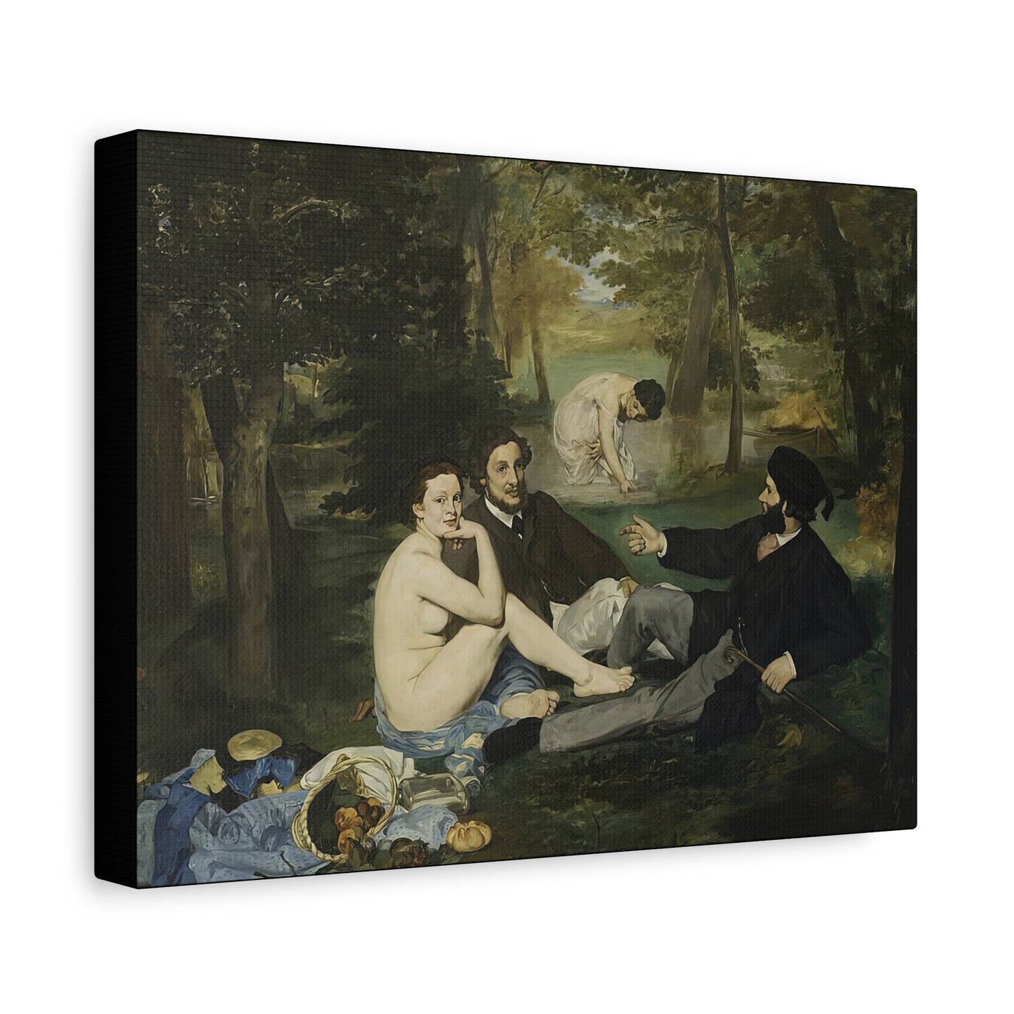 Manet, Édouard - Luncheon on the Grass (1863) - Canvas Block, unframed