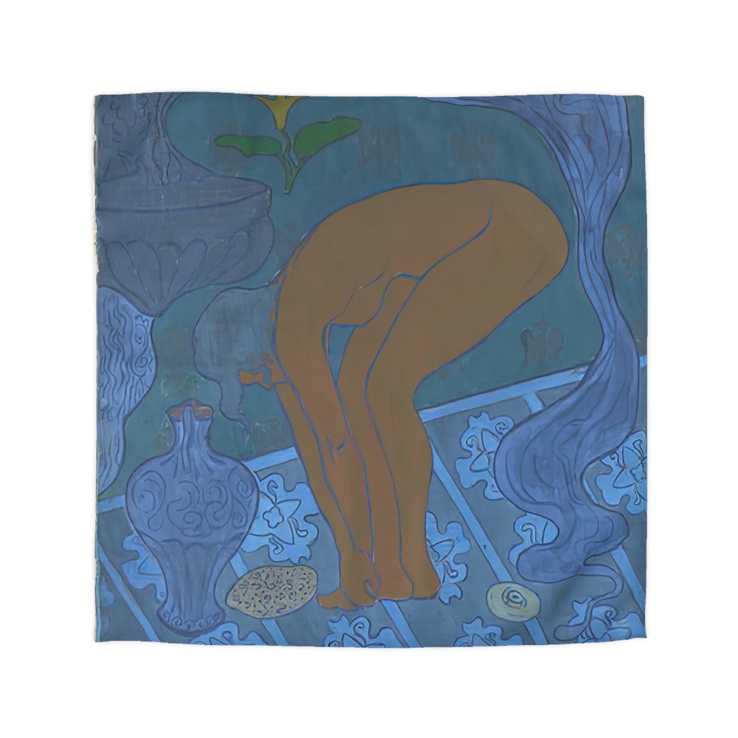 Ranson, Paul - The Blue Bather (1891) - Microfiber Duvet Cover
