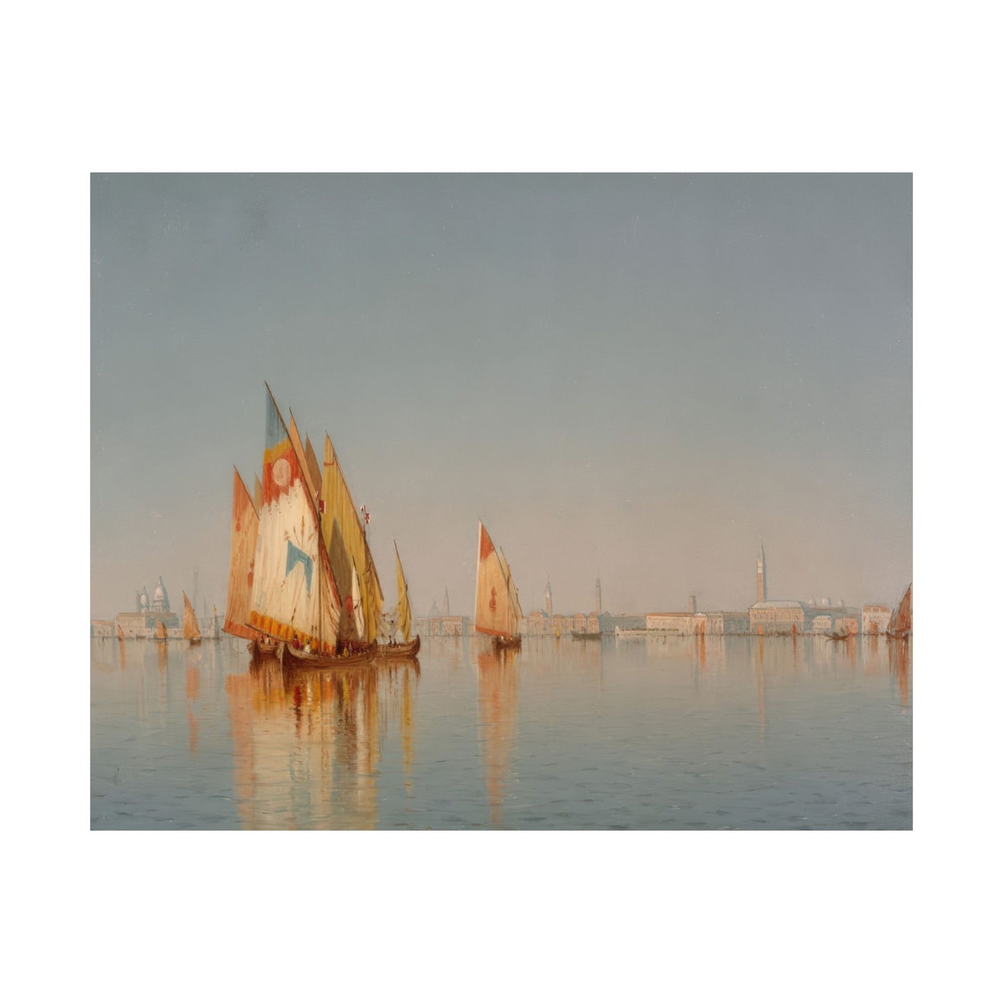 Gifford, Sanford Robinson - Venetian Sails: A Study (1873) - Satin Posters