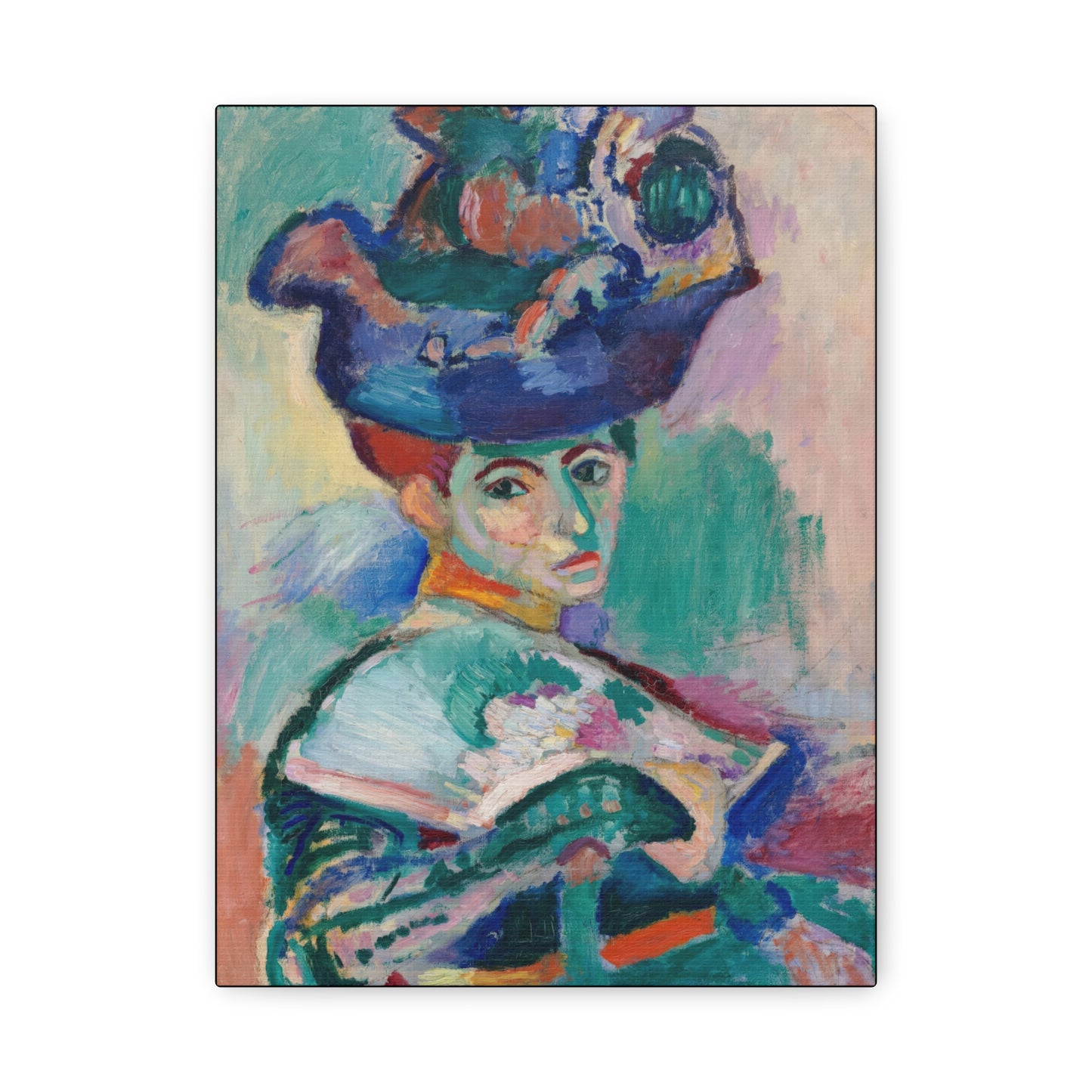 Matisse, Henri - Woman with a Hat (1905) - Canvas Block, unframed