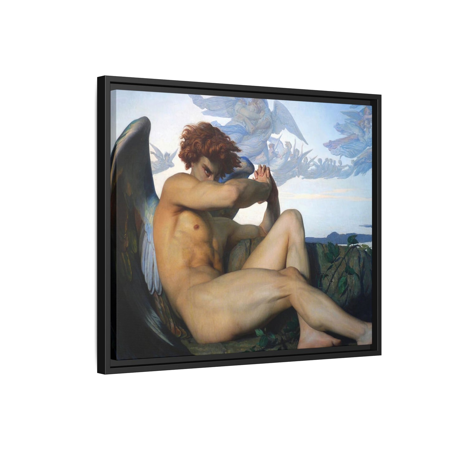 Cabanel, Alexandre - The Fallen Angel (1847) - Matte Canvas, Framed