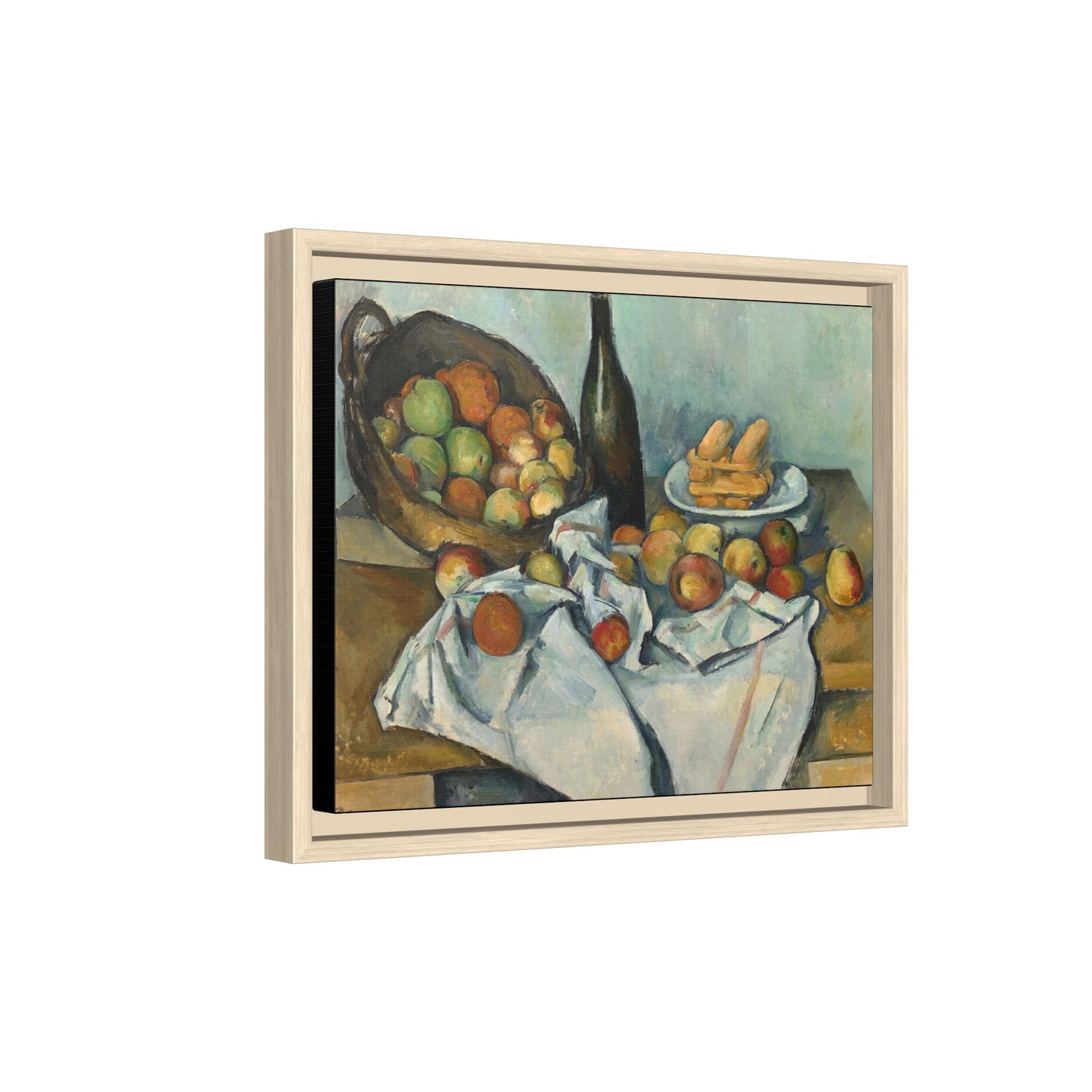 Cézanne, Paul - Basket of Apples (1893) - Matte Canvas, Framed