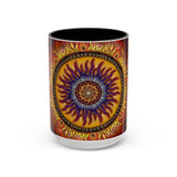 Solar Disc Mandala - Colorful Accent Mugs