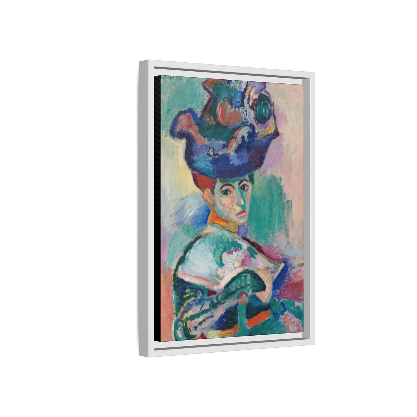 Matisse, Henri - Woman with a Hat (1905) - Matte Canvas, Framed