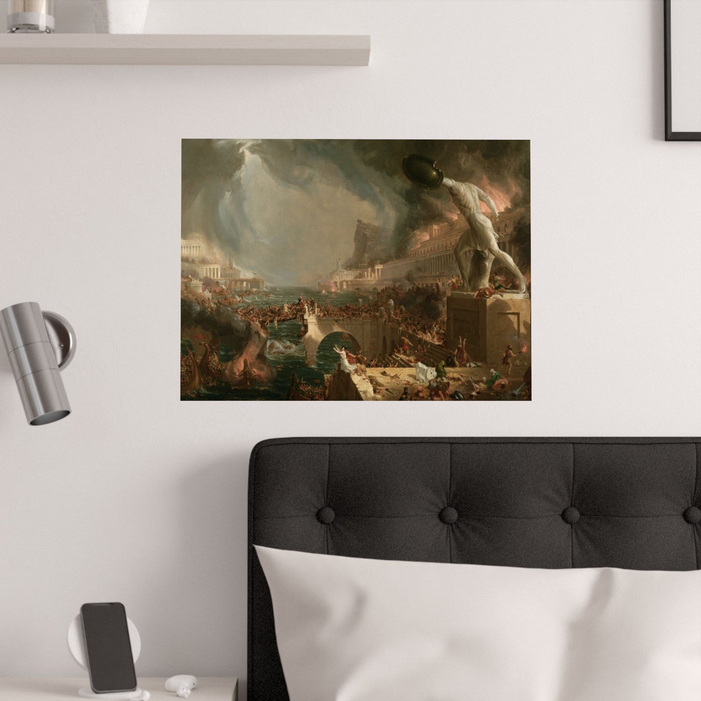 Cole. Thomas - The Course of Empire: Destruction (1836) - Satin Posters