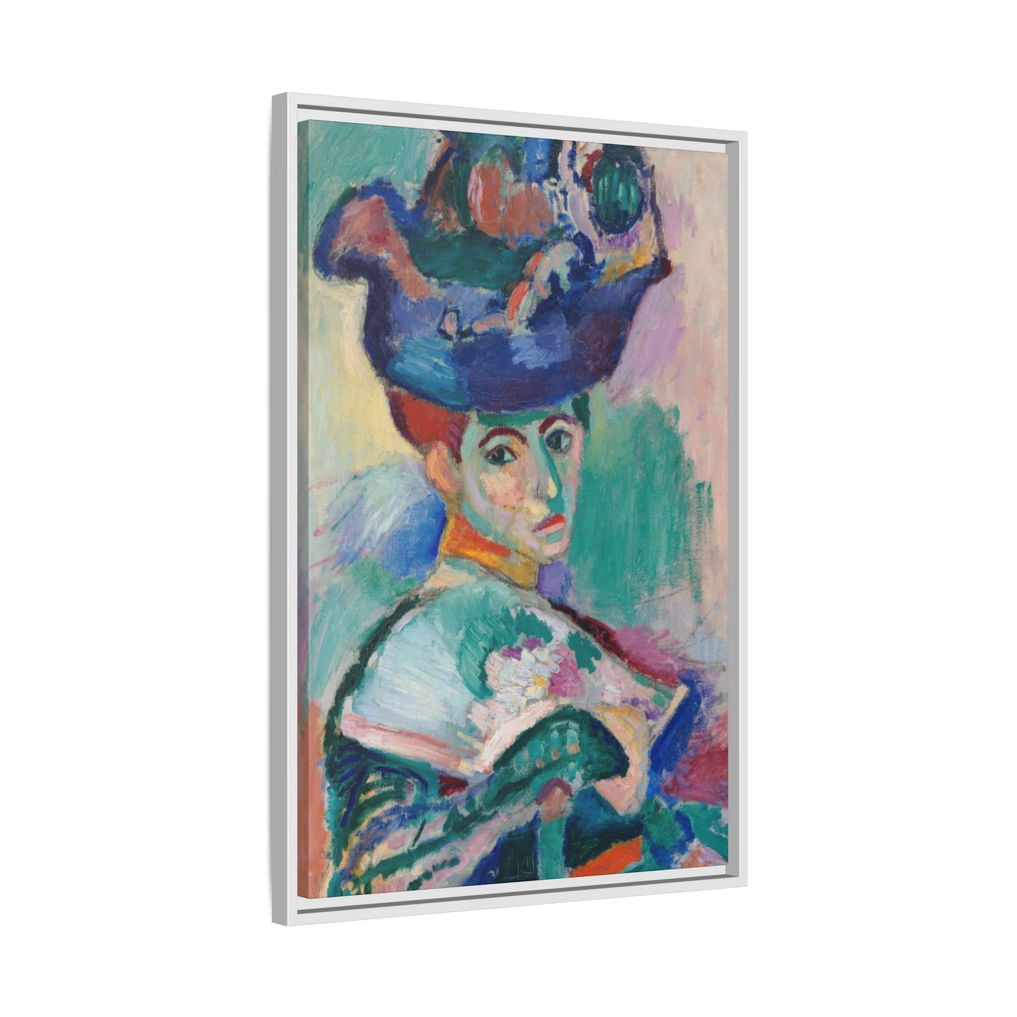 Matisse, Henri - Woman with a Hat (1905) - Matte Canvas, Framed