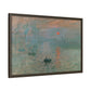 Monet, Claude - Impression, Sunrise (1872) - Matte Canvas, Framed