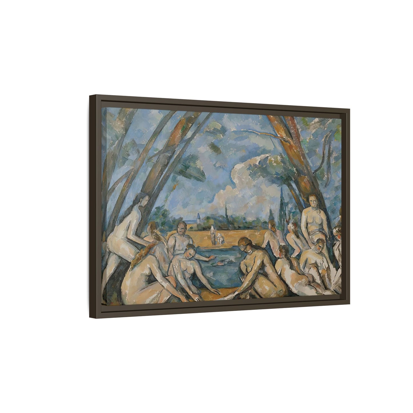 Cézanne, Paul - The Large Bathers (1906) - Matte Canvas, Framed