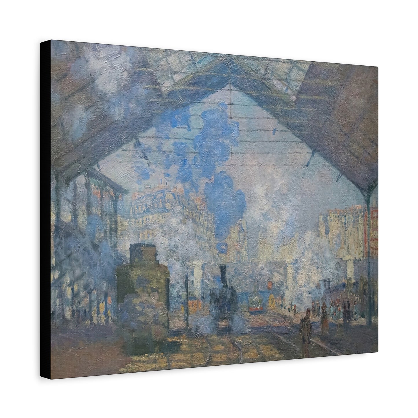 Monet, Claude - Le Gare Saint-Lazare (1877) - Canvas Block, unframed