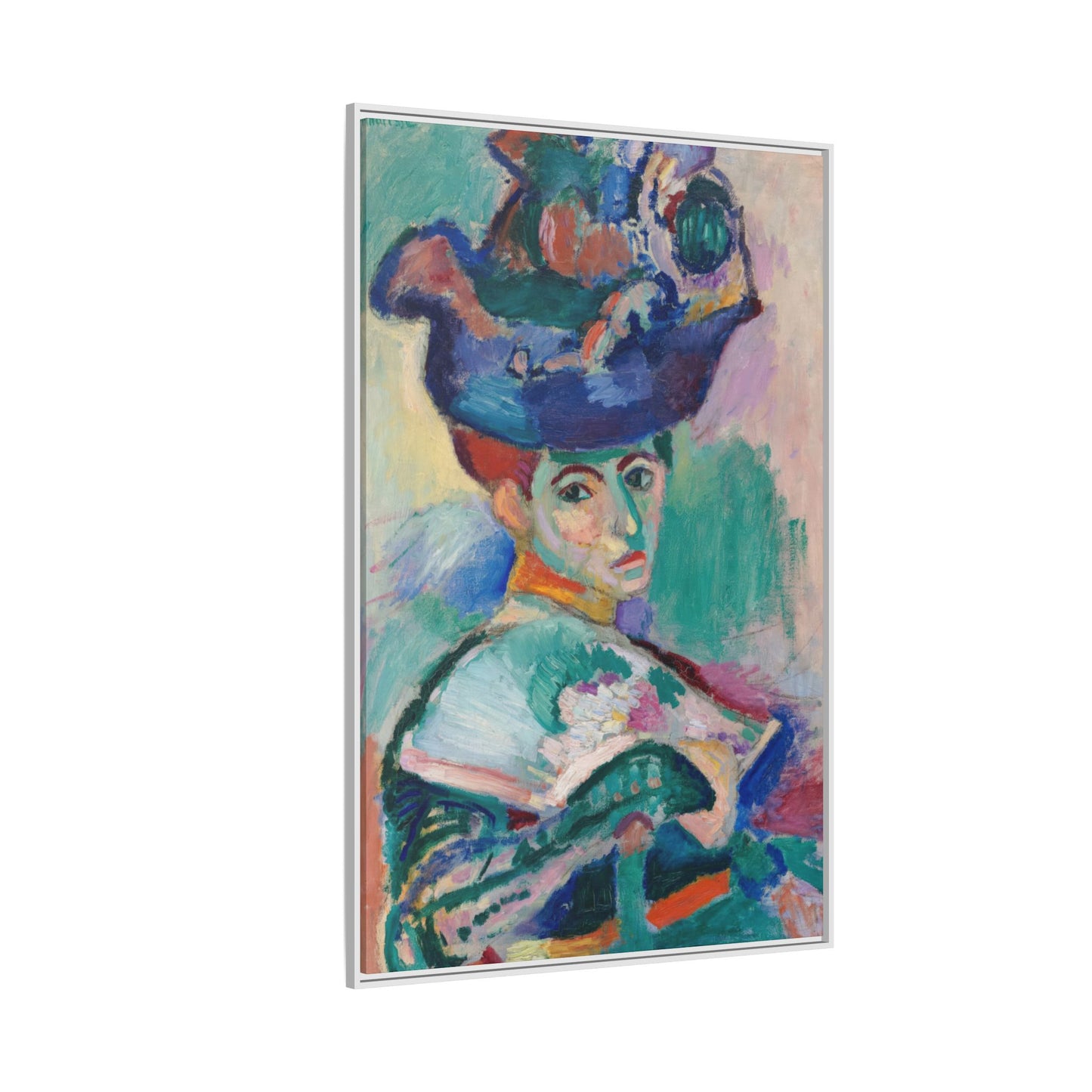 Matisse, Henri - Woman with a Hat (1905) - Matte Canvas, Framed