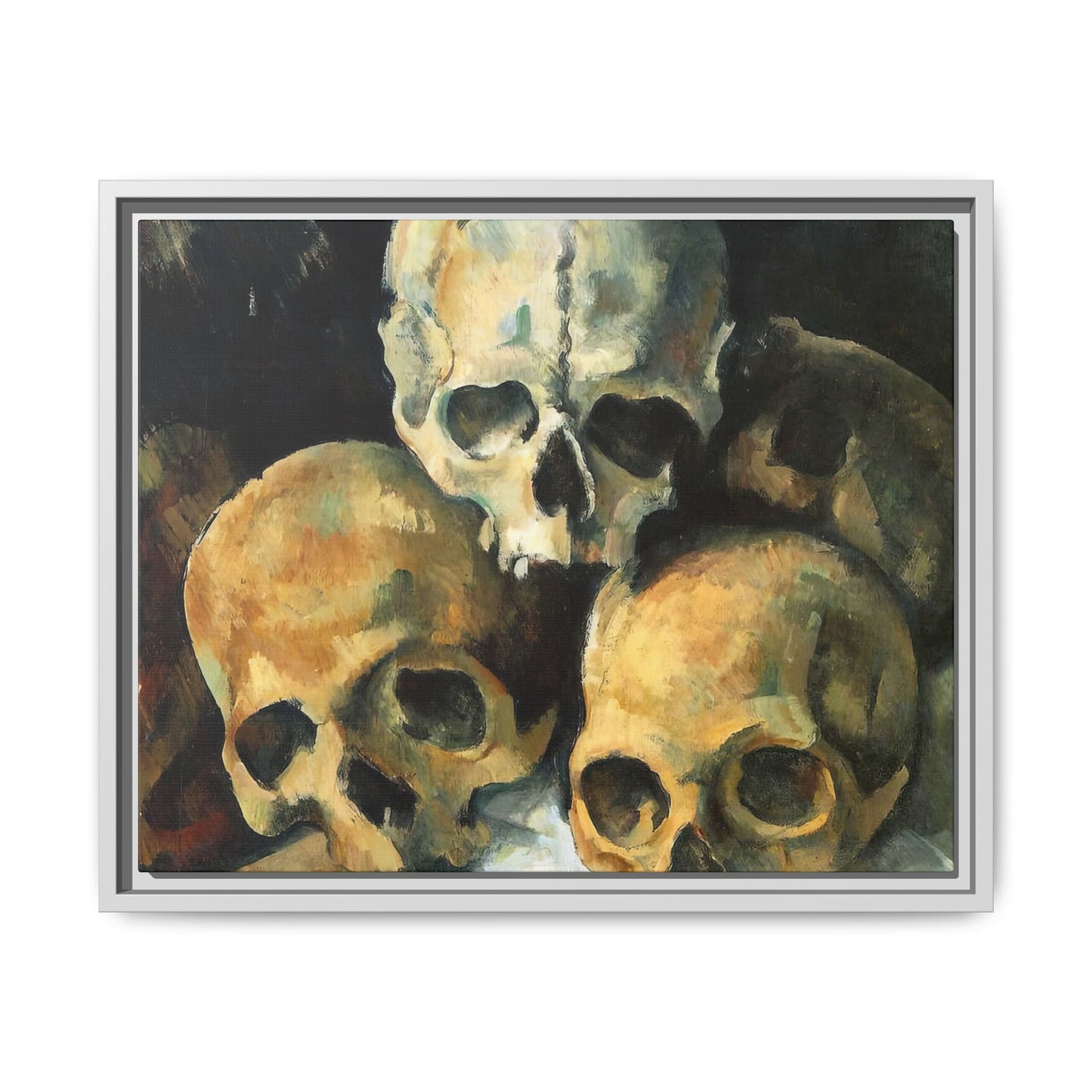 Cézanne, Paul - Pyramid of Skulls (1901) - Matte Canvas, Framed