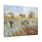 Pissarro, Camille - Hoarfrost (1873) - Canvas Block, unframed