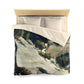 Cézanne, Paul - L’Estaque, Melting Snow (1870) - Microfiber Duvet Cover