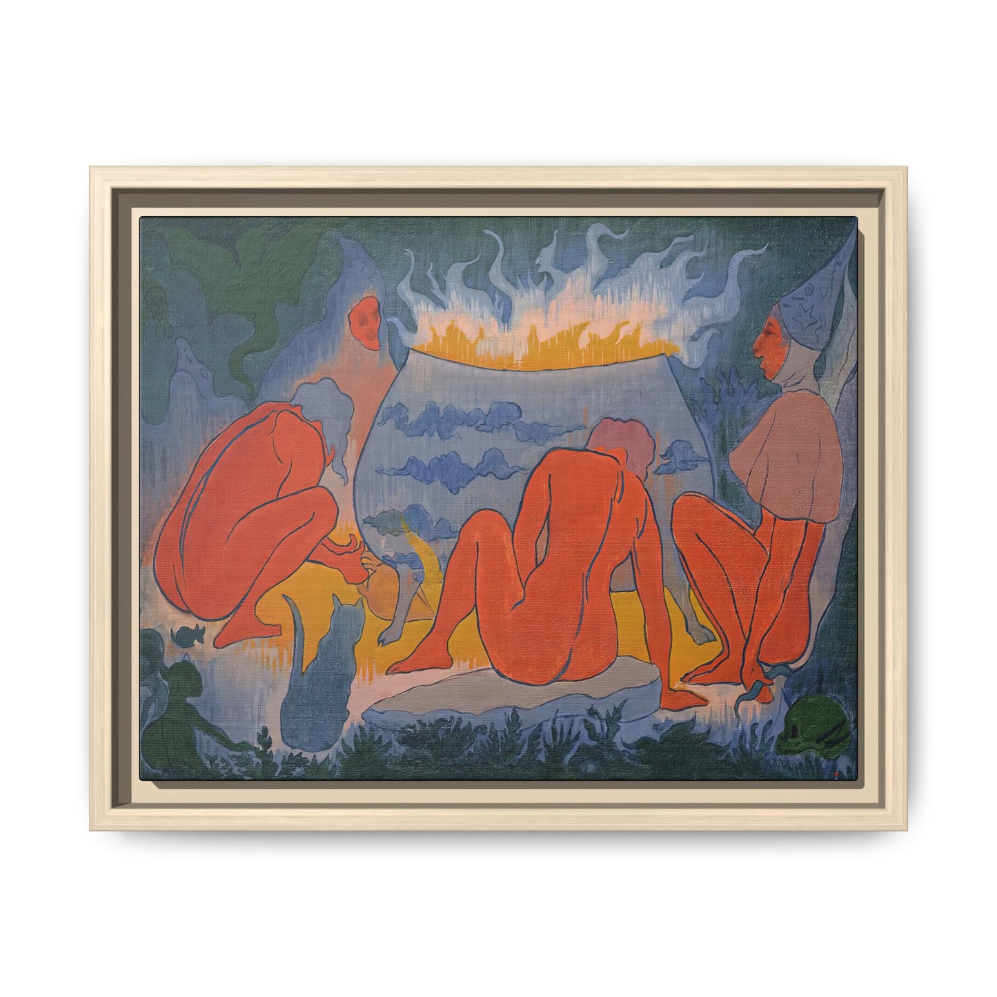 Ranson, Paul - Witches Around the Fire (1891) - Matte Canvas, Framed