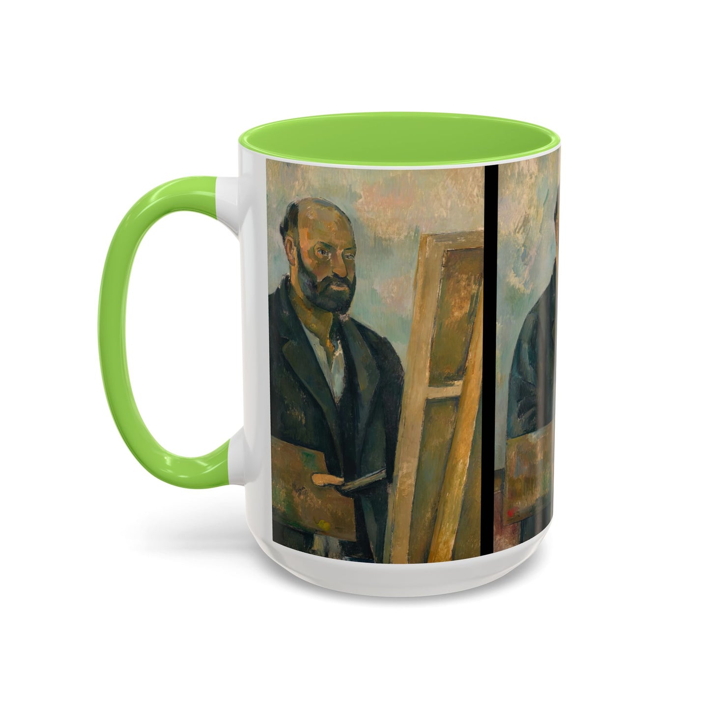 Cézanne, Paul - Portrait of the Artist with a Palette (1890) - Colorful Accent Mugs