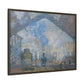 Monet, Claude - Le Gare Saint-Lazare (1877) - Matte Canvas, Framed