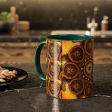 Lion Summer Mandala - Colorful Accent Mugs
