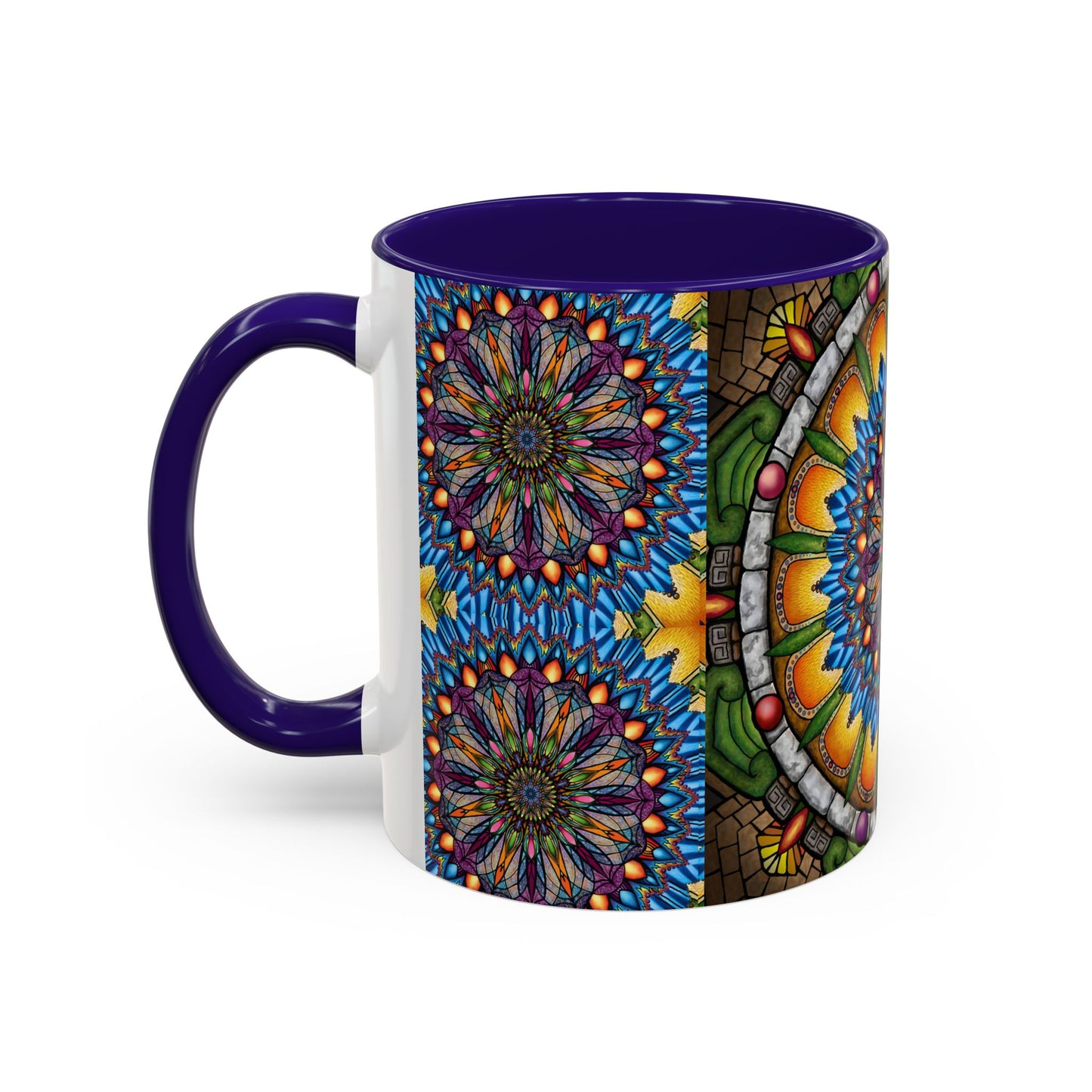 Pacio, Adam - Emerald Arrows Mandala - Colorful Accent Mugs