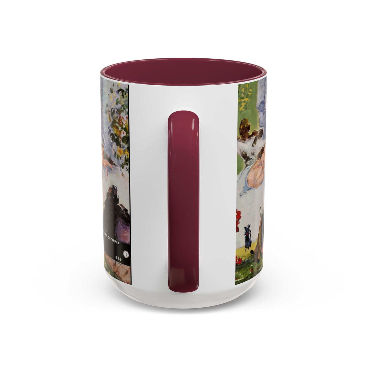 Cézanne, Paul - A Modern Olympia (1874) - Colorful Accent Mugs