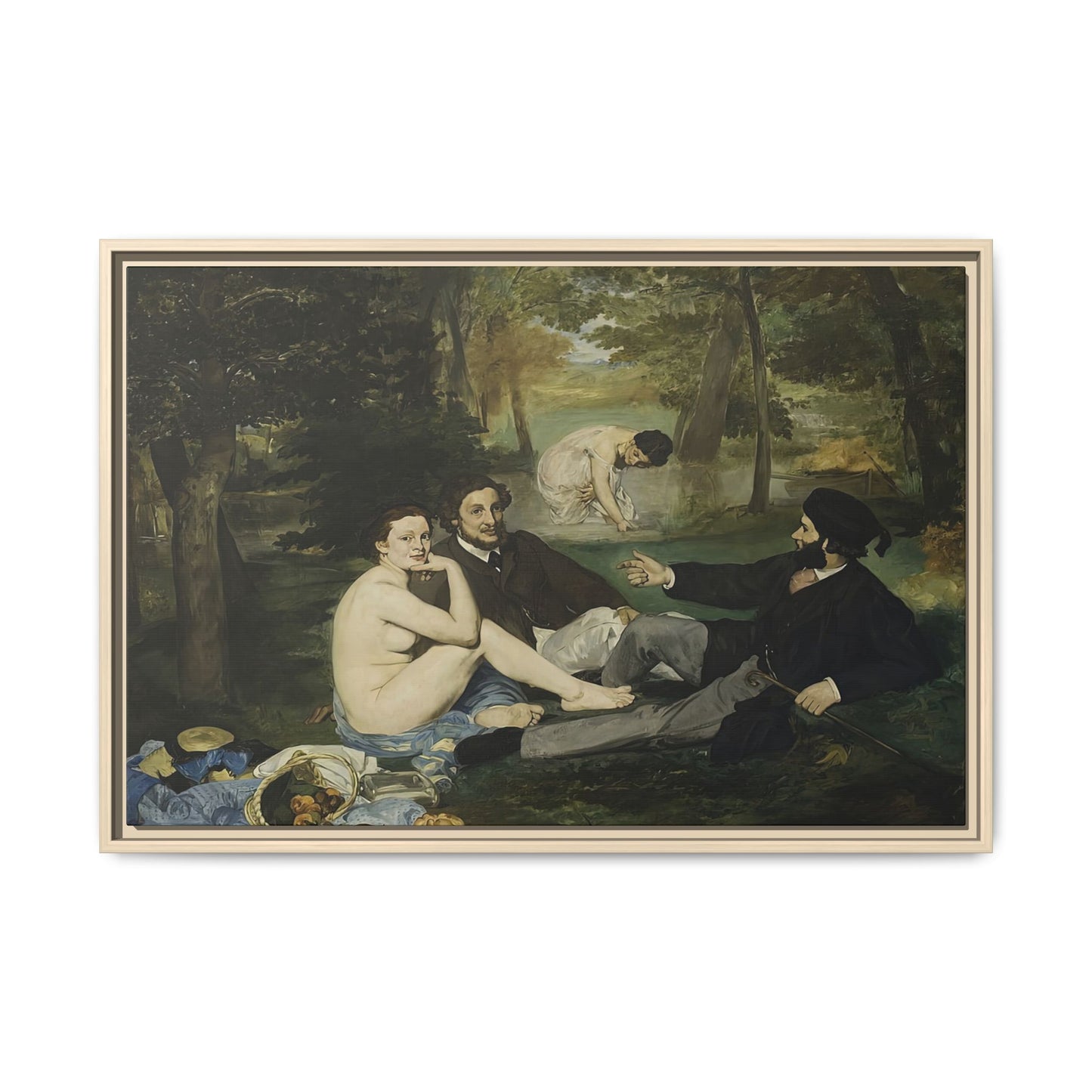 Manet, Édouard - Luncheon on the Grass (1863) - Matte Canvas, Framed