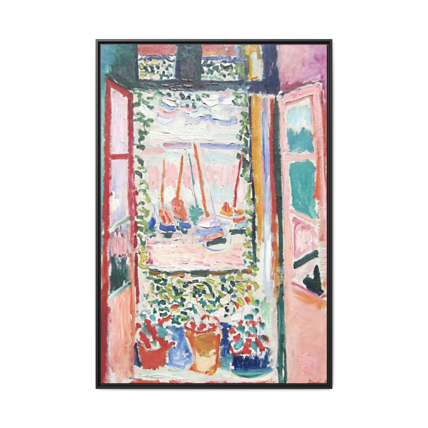 Matisse, Henri - Open Window, Collioure (1905) - Matte Canvas, Framed
