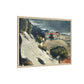 Cézanne, Paul - L’Estaque, Melting Snow (1870) - Matte Canvas, Framed